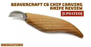 BeaverCraft Chip Carving Knife C6 1 Wood Carving Knife for Fine Chip Carving Wood and Stop Cuts Detail Chip Knife for Wood Carving Wood Pre-Sharpened