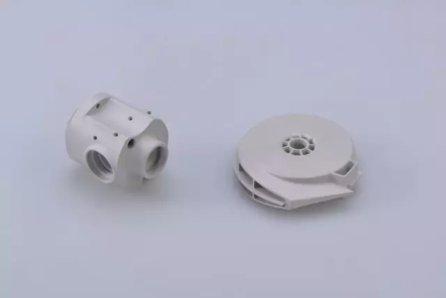 two pieces of injection molds