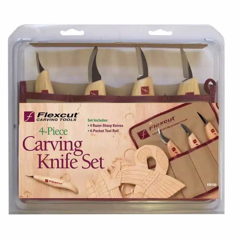 Flexcut KN100 Carving Knife Set in packaging