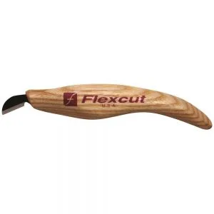 Flexcut KN20 Mini-Chip Carving Knife on a white background 