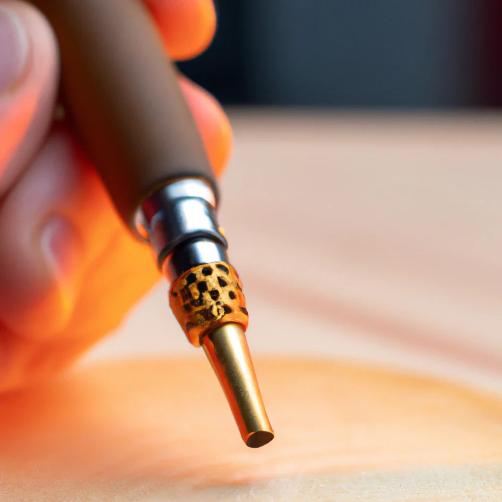 Inspecting a pyrography pen heating element