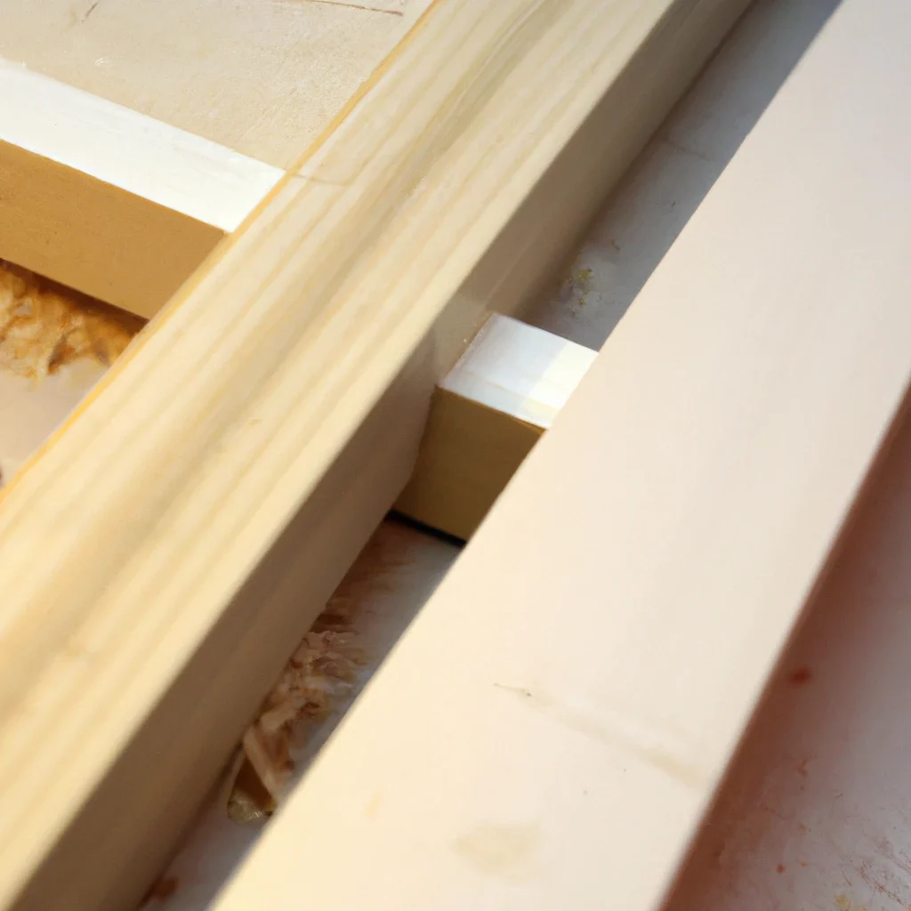 woodworking joints on a flat surface